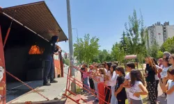 Kayseri'de gençlere yangın eğitimi