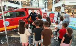 Minik itfaiyeciler, hem öğrendi hem eğlendi   