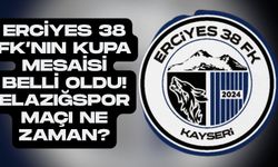 Erciyes 38 FK’nın kupa mesaisi belli oldu! Elazığspor maçı ne zaman?
