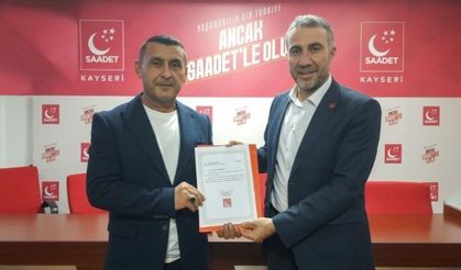 Saadet Partisi Melikgazi’de değişim! Yeni başkan belli oldu