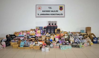 Kayseri’de 10 milyon TL’lik kaçak ürün ele geçirildi!