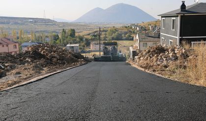 Talas’ın kırsalında asfalt çalışması! 2 bin metrelik yol yenilendi