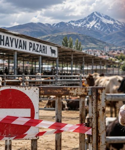 Kayseri’nin komşusunda hayvan pazarı kapatıldı! Şap alarmı