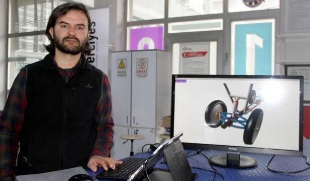ERÜ ÖĞRETİM GÖREVLİSİNDEN KARGO ARAÇLARI VE MOTOSİKLETLERİNİ RAHATLATACAK BULUŞ