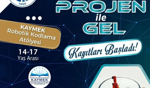 Büyükşehir KAYMEK’ten ‘Projen ile Gel Robotik Kodlama Atöylesi’