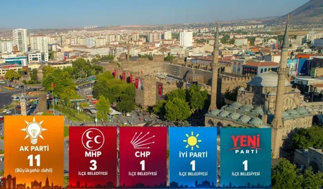 Kayseri’de belediyelerin rengi değişti! İşte yeni siyasi tablo