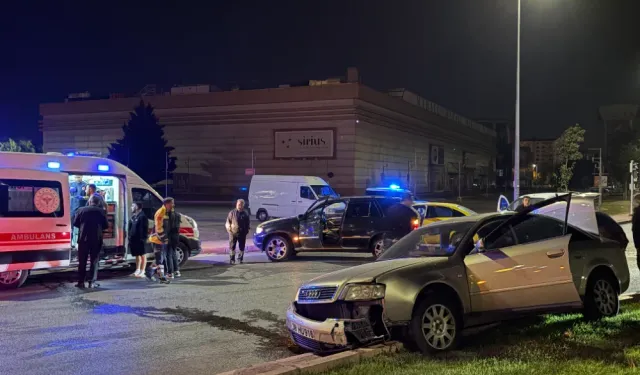 Kayseri’de ticari taksi ile otomobil çarpıştı: 1 yaralı