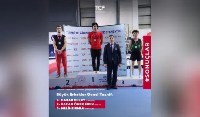 Kayseri cimnastiğinde bir ilk: Türkiye şampiyonu ve üçüncüsü çıktı