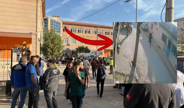 Silah seslerinin yükseldiği okuldan ilk görüntüler! Saldırgan böyle kaçtı