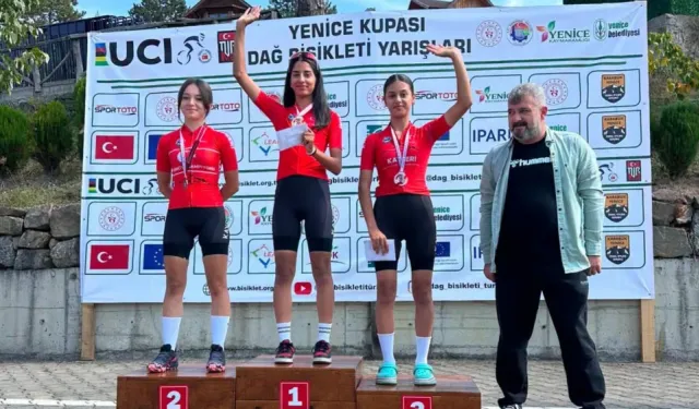 Kayseri’nin genç bisikletçileri Yenice MTB Cup’a damga vurdu