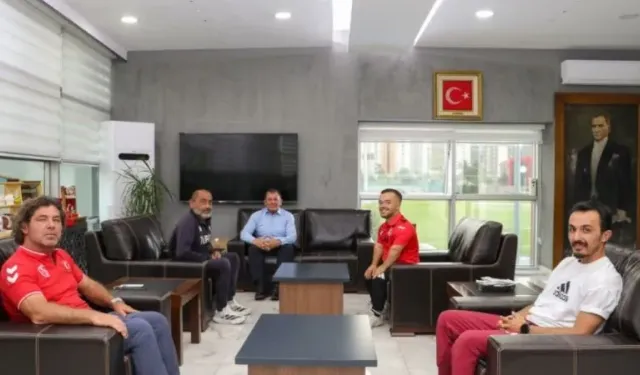 Kayserili milli halterci Çağdaş Kaya, Dünya Şampiyonası öncesi ziyaret gerçekleştirdi