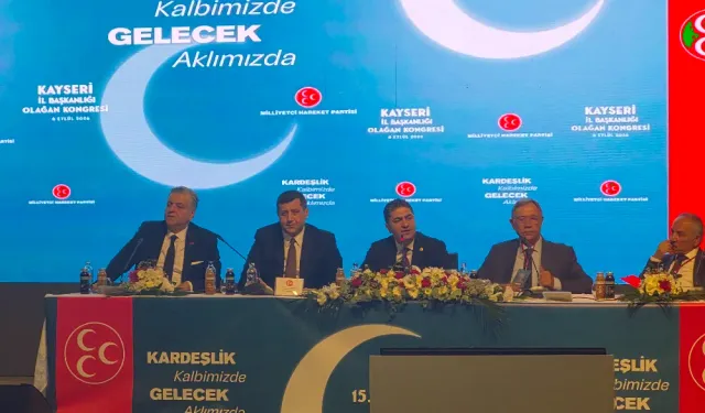 MHP Kayseri’de kongre heyecanı! Enes Ertuğrul Kalın yeniden başkan
