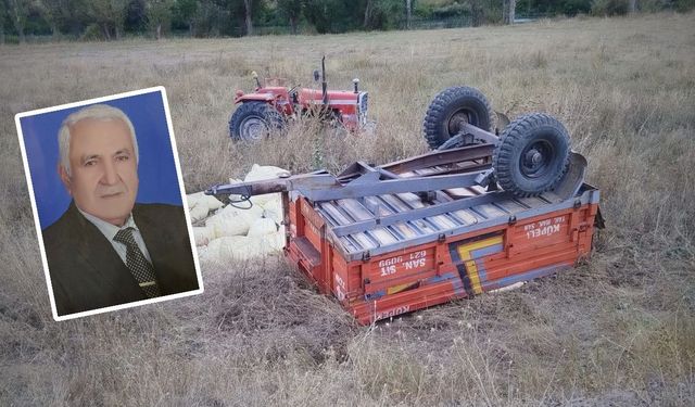 Kayseri’de traktör şarampole devrildi! Sürücü hayatını kaybetti