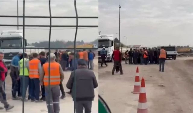 Kayseri’nin dev projesinde kriz! Kartal Kavşağı’nda işçiler işi bıraktı