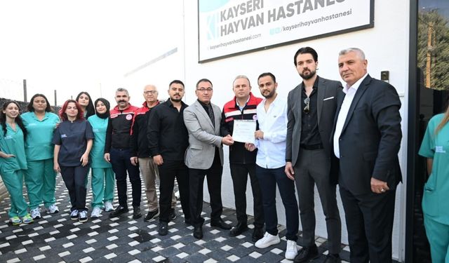 Kayseri’de bir ilk! Özel Hayvan Hastanesi hizmete açıldı