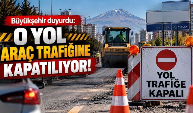 Kayseri’de sürücüler dikkat! Yarın o yol trafiğe kapatılıyor