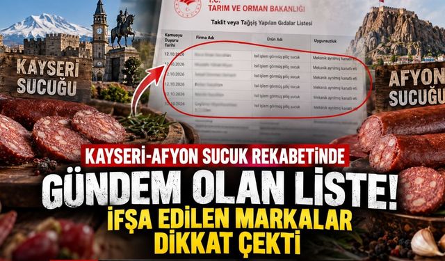 Tağşiş listesinde Kayseri-Afyon farkı dikkat çekti: Biri 11 markayla girdi, diğerinden tek ürün çıkmadı