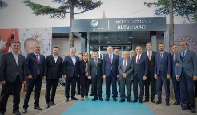 İncesu’da 22 bin kitaplık kütüphane açıldı
