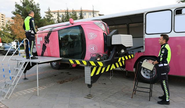 Talas Belediyesi Personeli Takla Atan Araçta Ölümle Burun Buruna Geldi!