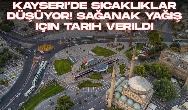 Kayseri’de sıcaklıklar düşüyor! Sağanak yağış için tarih verildi