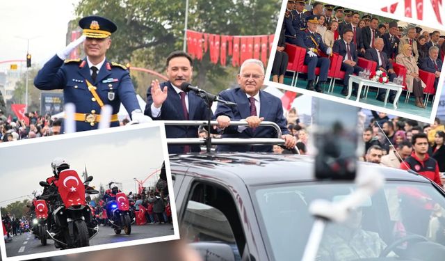 Kayseri’de 29 Ekim coşkusu! Vali Çiçek’ten birlik ve beraberlik mesajı