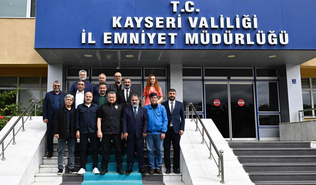 Kayseri’de Emniyet Müdürü Sinan Ergen’e sürpriz ziyaret