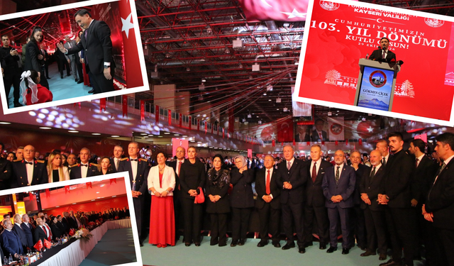 Kayseri’de Cumhuriyet coşkusu! Vali Çiçek’ten 103. yıl resepsiyonunda anlamlı mesaj