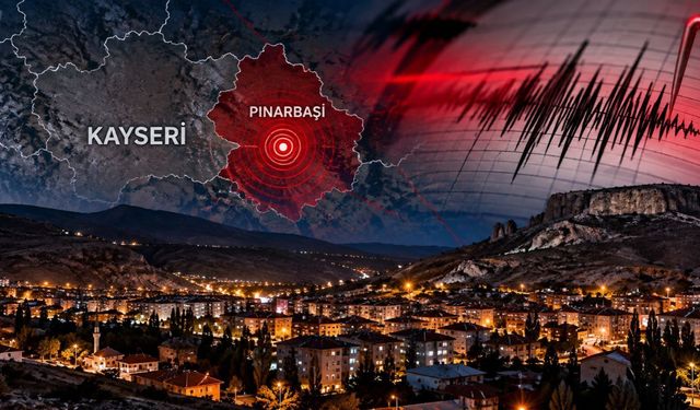 Kayseri’de gece depremi! AFAD ve Kandilli büyüklüğünü açıkladı