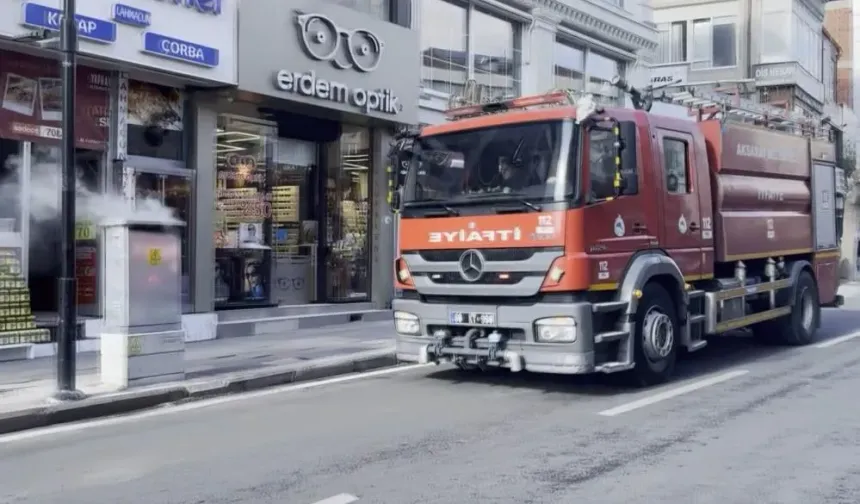 Elektrik panosundaki yangın paniğe neden oldu