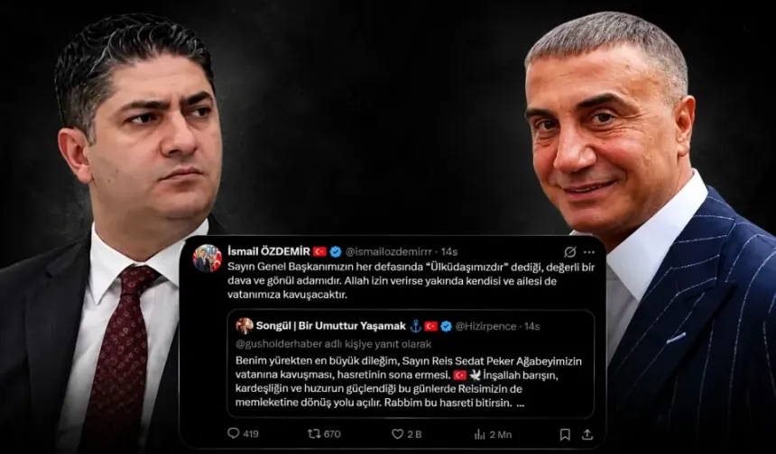 İsmail Özdemir’in Sedat Peker paylaşımı gündem oldu! “Yakında…”