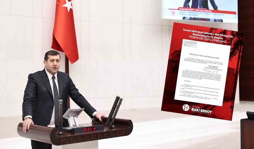 Ersoy'dan Kayseri’deki Şeyh Şaban-ı Veli Türbesi için TBMM’ye önerge