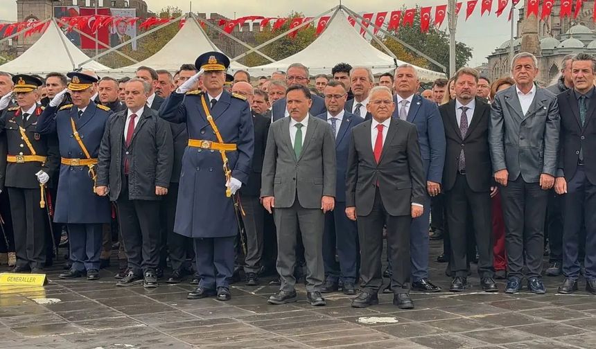 Kayseri’de Cumhuriyet Bayramı’nın 103. yıl dönümü törenleri başladı
