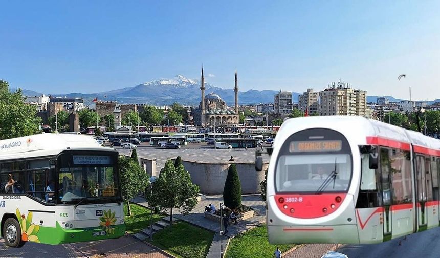 Kayseri’de en çok kullanılan ulaşım aracı belli oldu! 51,6 milyon yolcu taşıdı