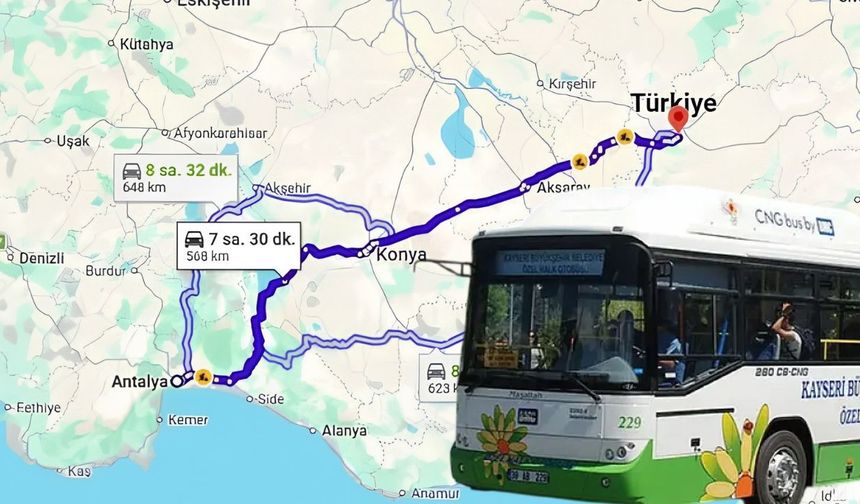 Kayseri’nin halk otobüsleri Antalya’ya neden gönderildi? İşte perde arkasındaki neden