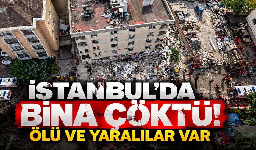 Maltepe’de korkutan çökme! 7 katlı binada can pazarı