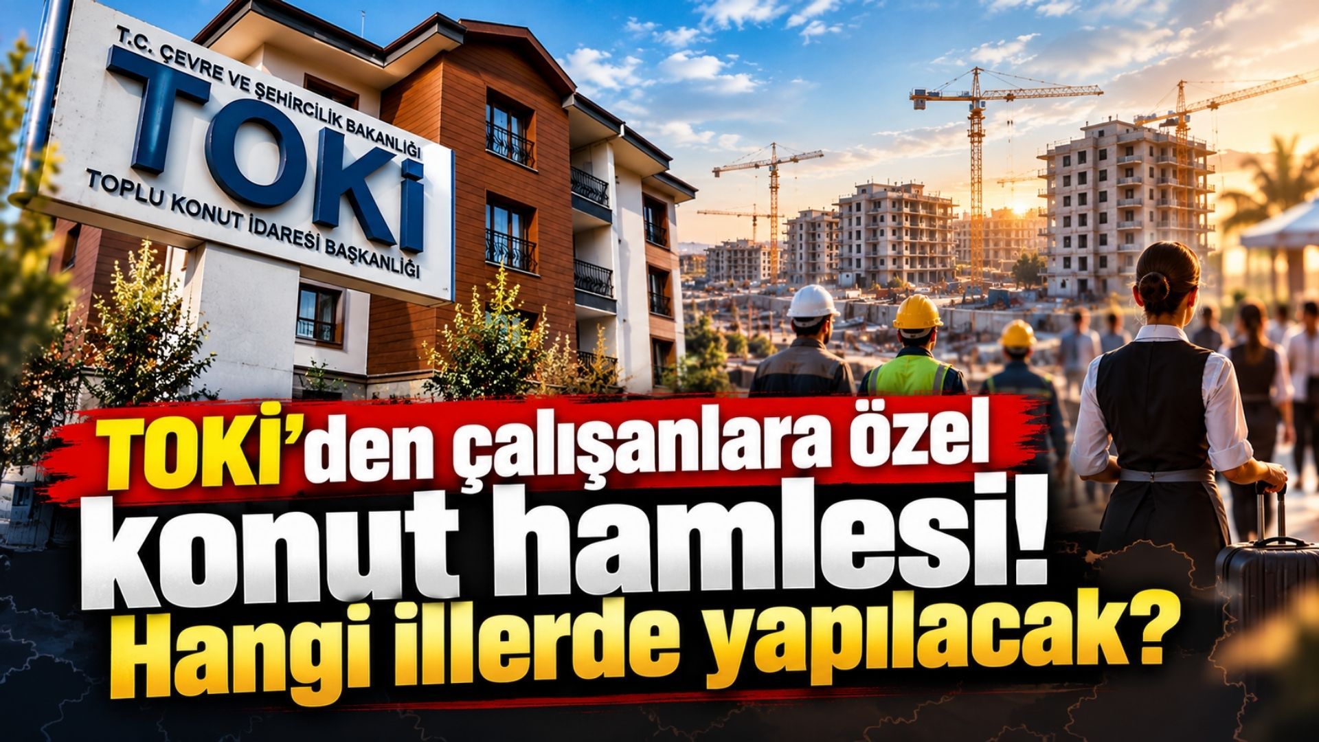TOKİ’den çalışanlara özel konut hamlesi! Hangi illerde yapılacak?