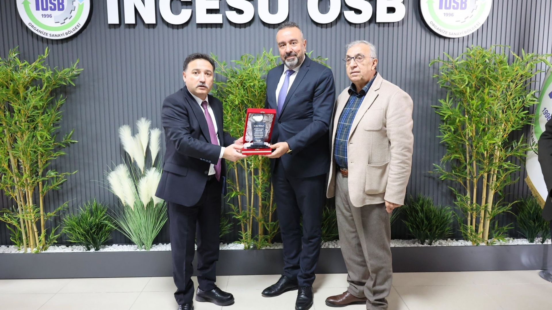 İncesu OSB’de başkanlık devri: Püsküllü’nün yerine Mustafa Ateş geçti