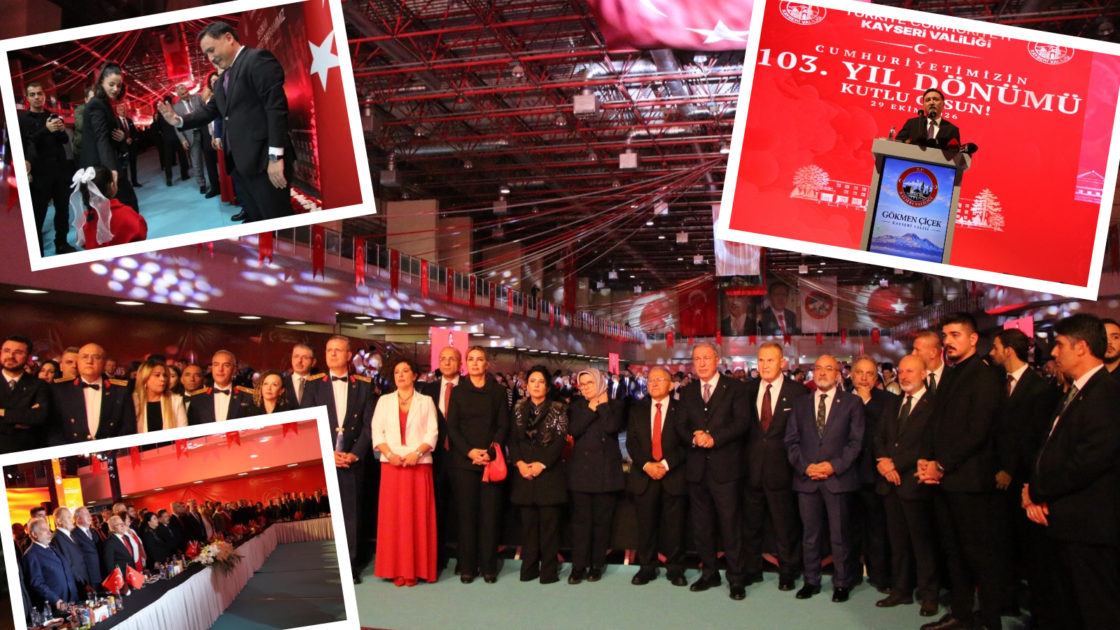 Kayseri’de Cumhuriyet coşkusu! Vali Çiçek’ten 103. yıl resepsiyonunda anlamlı mesaj