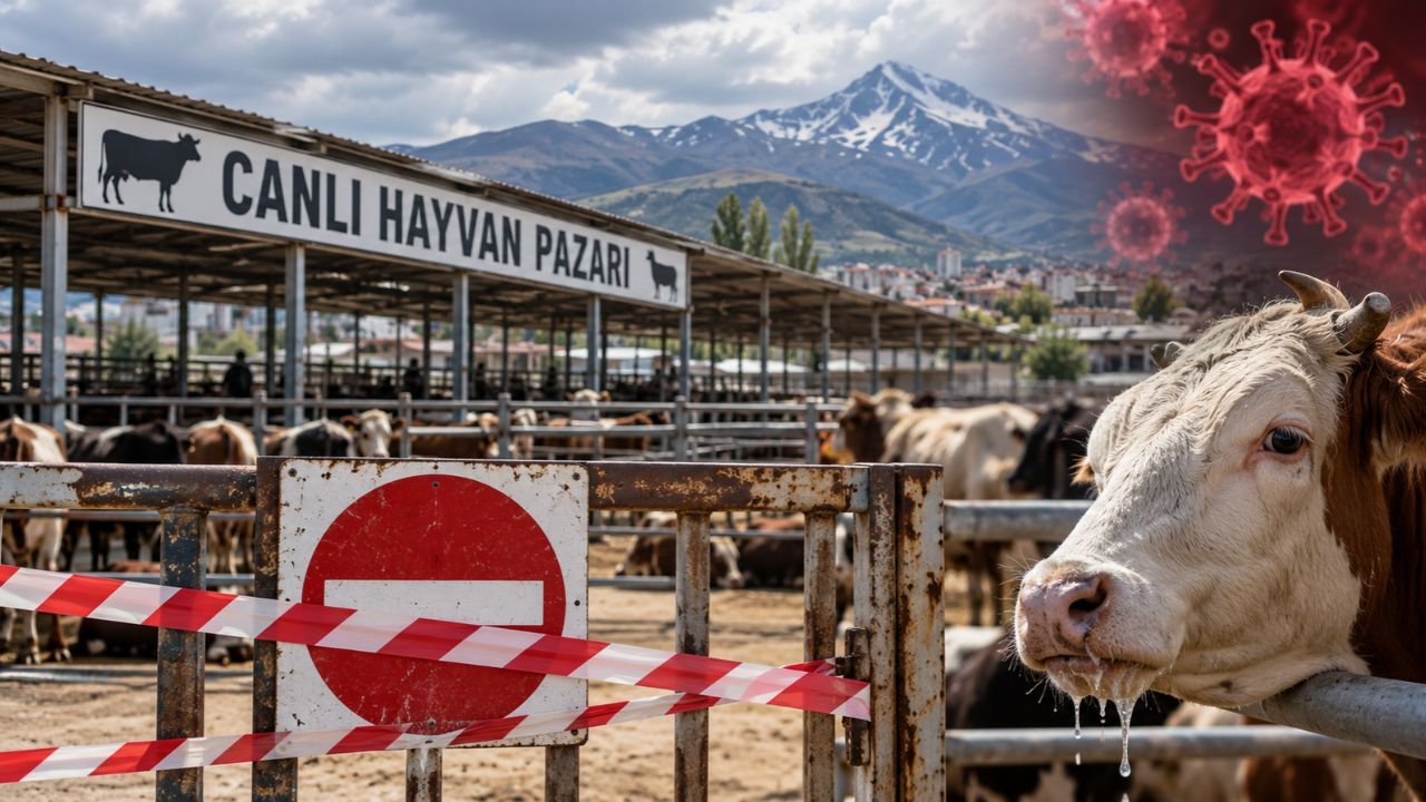 Kayseri’nin komşusunda hayvan pazarı kapatıldı! Şap alarmı
