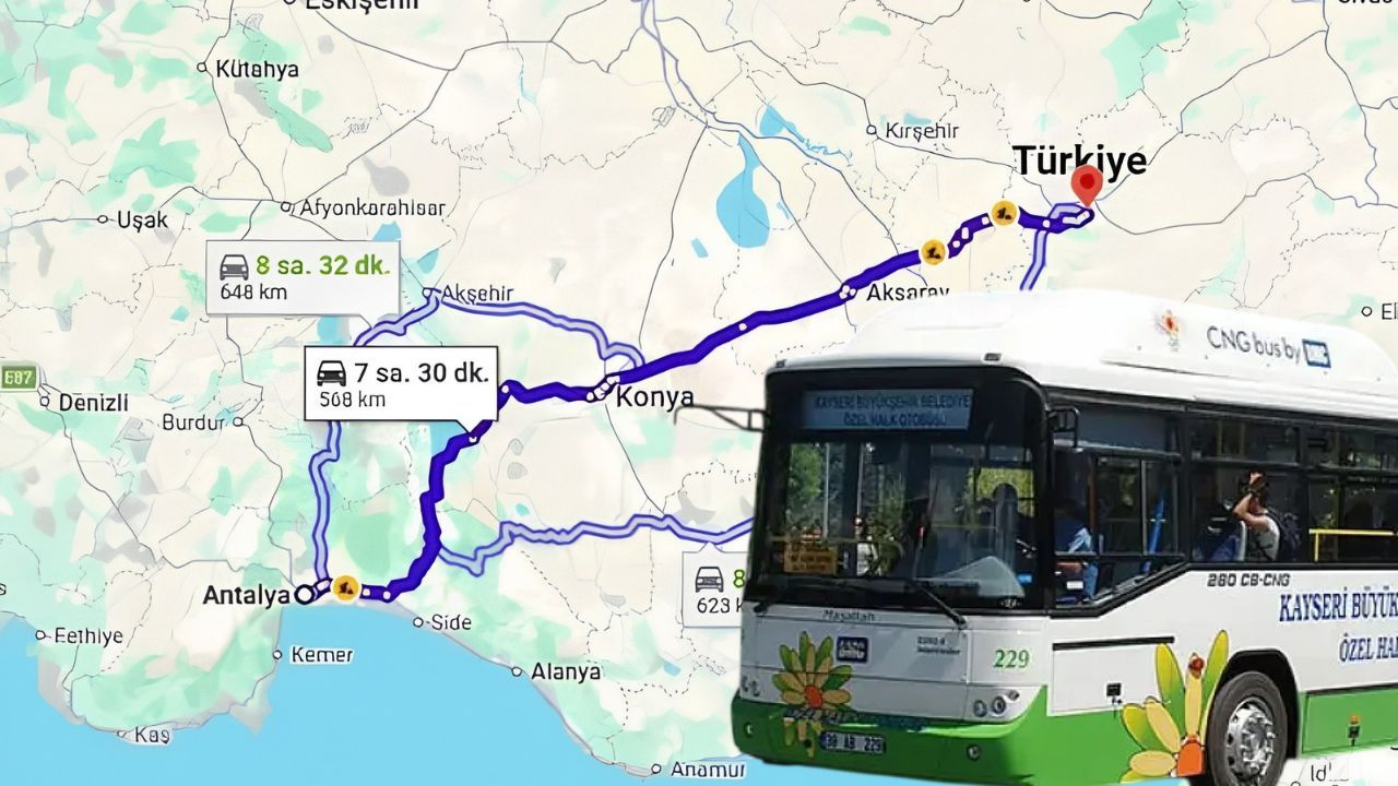 Kayseri’nin halk otobüsleri Antalya’ya neden gönderildi? İşte perde arkasındaki neden