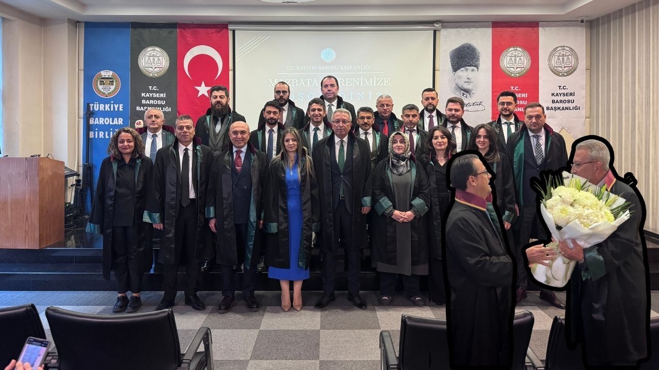 Kayseri Barosu Başkanı Murat Tolga Özsoy mazbatasını aldı